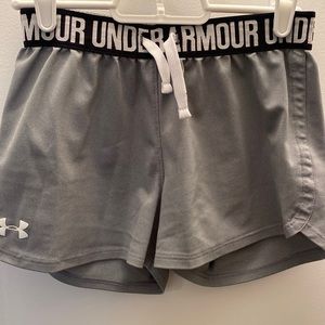 Gray Youth medium Under Armour shorts